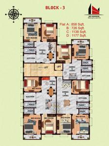 Project Image of 726.0 - 1535.0 Sq.ft 2 BHK Apartment for buy in N B Vrindavan Garden