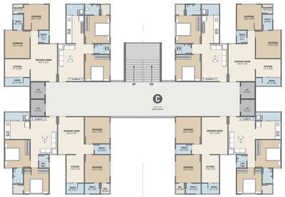 Project Image of 641.96 - 722.8 Sq.ft 3 BHK Apartment for buy in Shiv Shivanta Sky