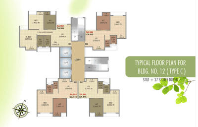 Project Image of 952 Sq.ft 2 BHK Apartment / Flat for sale in Kasarvadavali for Rs. 6490000
