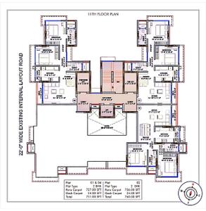 Project Image of 567.0 - 1521.0 Sq.ft 1 BHK Apartment for buy in Harshmaan Crescent Heights