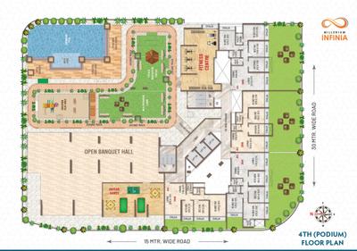 Project Image of 447.67 - 1917.16 Sq.ft 1 BHK Apartment for buy in Millenium Infinia