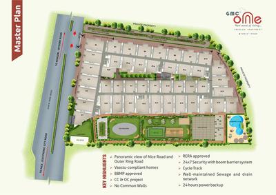 Project Image of 940.0 - 1450.0 Sq.ft 2 BHK Apartment for buy in GMC One Apartment