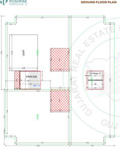 Pushpak Paradise 2 Tower A Cluster Plan for ground Floor 1
