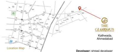 Project Image of 963.8 - 967.57 Sq.ft 3 BHK Apartment for buy in Shreeji The Glorious