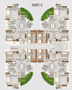 Project Image of 852.0 - 890.0 Sq.ft 3 BHK Apartment for buy in Protech Green