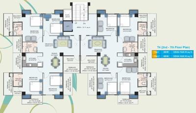 Project Image of 778.0 - 1626.1 Sq.ft 2 BHK Apartment for buy in South City