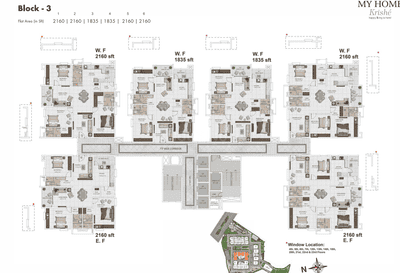 Project Image of 917.0 - 1977.0 Sq.ft 2 BHK Apartment for buy in My Home Krishe