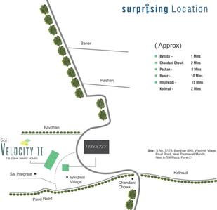 Project Image of 256.0 - 571.0 Sq.ft 1 BHK Apartment for buy in Prithvi Sai Velocity II