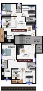Project Image of 1005.0 - 1110.0 Sq.ft 3 BHK Apartment for buy in Viva Vica
