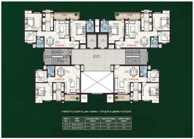 Project Image of 670.0 - 1645.0 Sq.ft 1 BHK Apartment for buy in Omaxe Cassia GH II Phase I