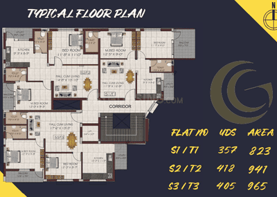 Project Image of 823.0 - 1473.0 Sq.ft 2 BHK Apartment for buy in Despla The Golden Gate