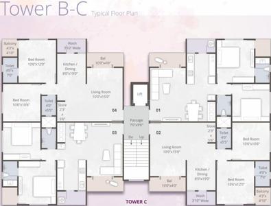 Project Image of 1175.0 - 1982.0 Sq.ft 2 BHK Apartment for buy in Unity Infra Platina