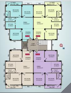 Biswas Star Apartment Cluster Plan 1