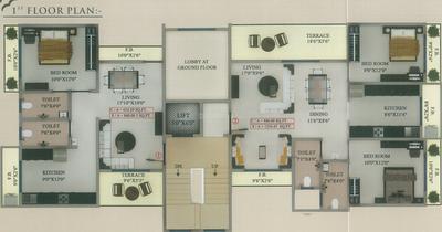 Project Image of 510.0 - 714.0 Sq.ft 1 BHK Apartment for buy in Radhika Shuban Society