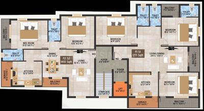 Project Image of 921.0 - 1771.0 Sq.ft 2 BHK Apartment for buy in Live Shree RJ Nivas