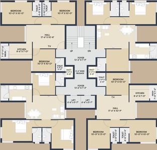 Project Image of 767.68 - 914.29 Sq.ft 3 BHK Apartment for buy in Shree Raj Heights