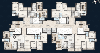 Project Image of 1200 Sq.ft 2 BHK Penthouse for sale in Ghansoli for Rs. 21500000