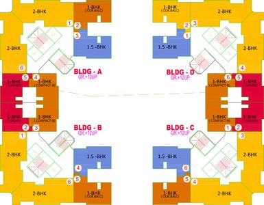 Project Image of 520.0 - 818.0 Sq.ft 1 BHK Apartment for buy in Ahuja Utsav
