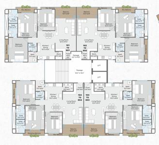 Project Image of 1900.0 - 3860.0 Sq.ft 3 BHK Apartment for buy in Nidhaan Harmony