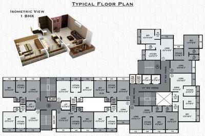 Project Image of 367.37 - 660.47 Sq.ft 1 BHK Apartment for buy in Nidan Empire