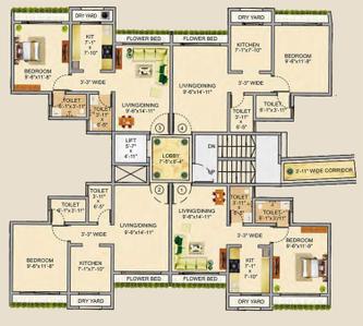 Project Image of 339.0 - 555.0 Sq.ft 1 BHK Apartment for buy in Veena Dynasty Ph II