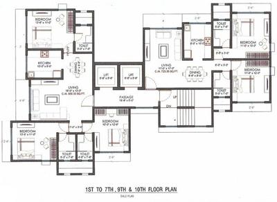 Sayla Nilratna Heights Single Block Cluster Plan 1