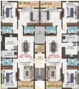 Project Image of 0.0 - 1700.0 Sq.ft 3 BHK Apartment for buy in KCEE Kalpavriksha