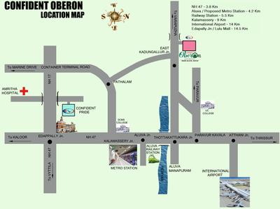 Project Image of 820.0 - 994.0 Sq.ft 2 BHK Apartment for buy in Confident Oberon