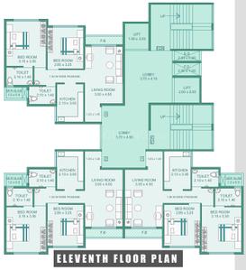 Project Image of 1050 Sq.ft 2 BHK Apartment / Flat for sale in Kamothe for Rs. 12000000