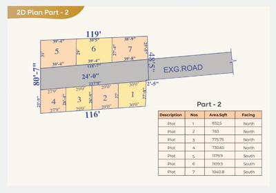 South Land Plots Layout Plan 1
