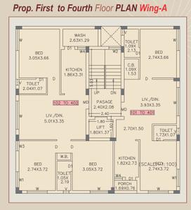 Project Image of 444.87 - 686.74 Sq.ft 2 BHK Apartment for buy in Shreeji Saffron Aqua