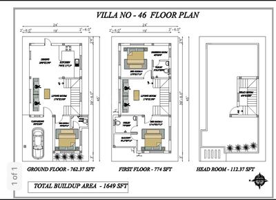 Project Image of 0.0 - 1607.0 Sq.ft 3 BHK Villa for buy in Flower Garden