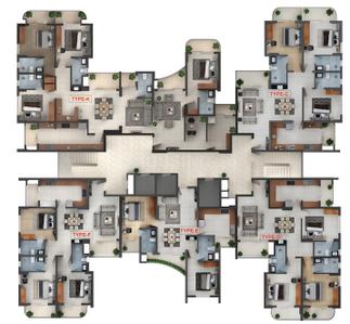 Project Image of 1228.0 - 3023.0 Sq.ft 2 BHK Apartment for buy in ABAD Lakeview Heights