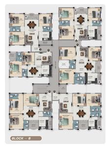 Project Image of 951.0 - 1393.0 Sq.ft 2 BHK Apartment for buy in Nidhulan Park View Castle