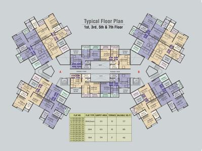 Project Image of 495.0 - 922.0 Sq.ft 1 BHK Apartment for buy in Galaxy Aangan