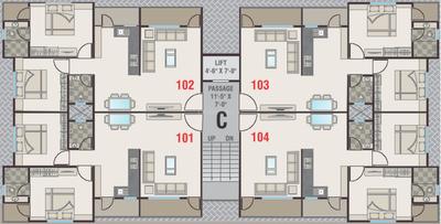 Project Image of 1050.0 - 1450.0 Sq.ft 2 BHK Apartment for buy in Rushabh Attic