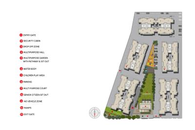 Project Image of 699.01 - 931.83 Sq.ft 2 BHK Apartment for buy in Adani Atrius
