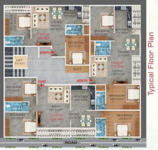 Project Image of 730.0 - 1410.0 Sq.ft 2 BHK Builder Floor for buy in Eavetop Square