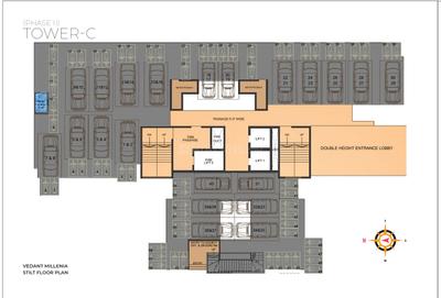 Project Image of 207.31 - 528.08 Sq.ft 1 RK Apartment for buy in Tharwani Vedant Millenia Happiness Phase II Wing C