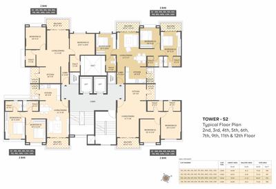 Project Image of 1200 Sq.ft 3 BHK Apartment / Flat for sale in Dhanori for Rs. 8500000
