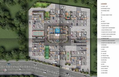 Project Image of 2400 Sq.ft 3 BHK Apartment / Flat for sale in Vesu for Rs. 15200000