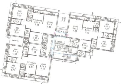 Project Image of 961.22 - 1014.28 Sq.ft 3 BHK Apartment for buy in Nand Vishram