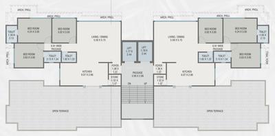 Project Image of 1026.0 - 2051.0 Sq.ft 3 BHK Apartment for buy in Courtyard Primero