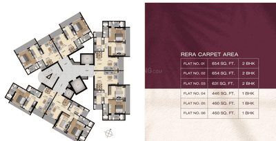 Project Image of 427.0 - 654.0 Sq.ft 1 BHK Apartment for buy in JDN Cornerstone