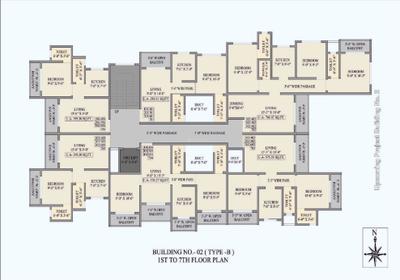 Project Image of 1220 Sq.ft 3 BHK Apartment / Flat for sale in Palghar for Rs. 5200000