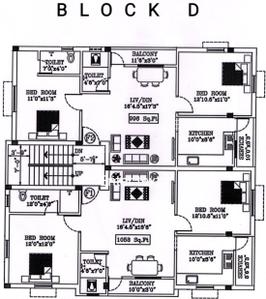 Project Image of 854.0 - 996.0 Sq.ft 2 BHK Apartment for buy in MR Four square