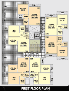 Project Image of 260.0 - 300.0 Sq.ft 1 RK Apartment for buy in Lalit Rohini Heights