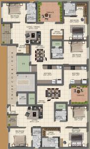 Project Image of 1081.0 - 1751.0 Sq.ft 3 BHK Apartment for buy in MF Mithra