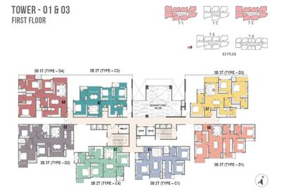 Project Image of 734.0 - 1221.0 Sq.ft 2 BHK Apartment for buy in Prestige Palm Court