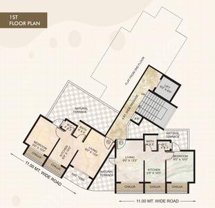Project Image of 221.0 - 314.0 Sq.ft 1 RK Apartment for buy in Noviya Guru Krupa Heights